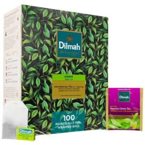 Dilmah Enveloped Jasmine Green Teabags 100/pkt.